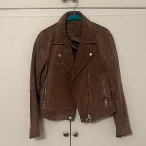 Blank NYC Brown suede Leather Jacket